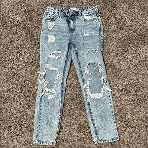 Ripped Light Blue Jeans